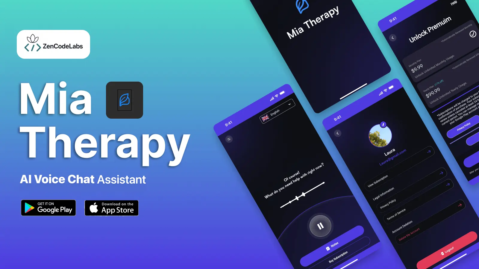 Mia Therapy | Therapy & Wellness App