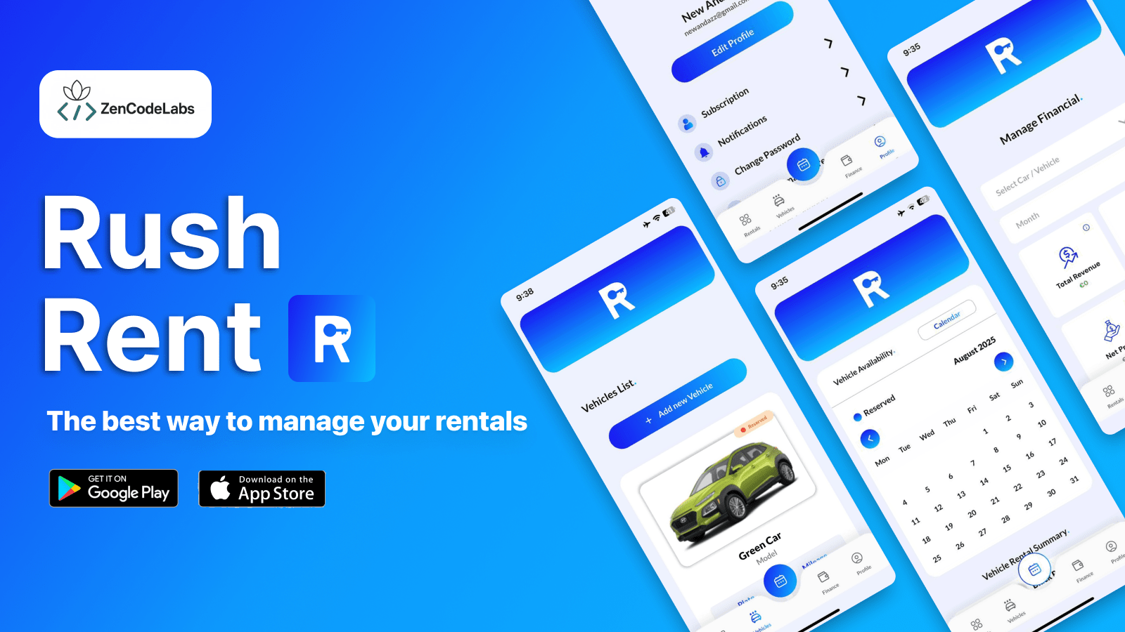 RushRent | Rental Management App